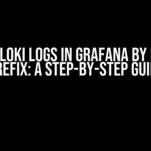 Filter Loki Logs in Grafana by Logger Prefix: A Step-by-Step Guide