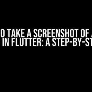 How to Take a Screenshot of a Full ListView in Flutter: A Step-by-Step Guide