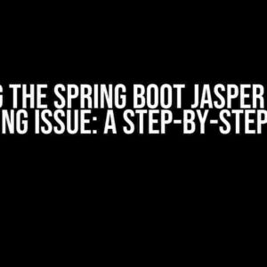 Solving the Spring Boot Jasper Report Printing Issue: A Step-by-Step Guide