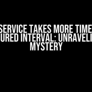 Window Service takes more time than its configured interval: Unraveling the Mystery